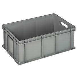 Cassa industriale europa - 60 x 40 x 22 cm - 42 l - pp - grigio - mobil plastic