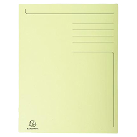 Cartella forever - 3 lembi - 24 x 32 cm - giallo - exacompta