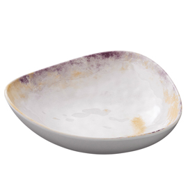 Ciotola triangolare linea galassia - 23,5 x 6 cm - melamina - leone