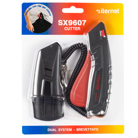 Cutter di sicurezza professionale sx 9607 - con custodia - iternet