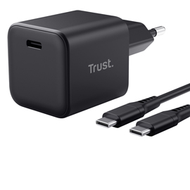 Caricabatterie - ultracompatto - 65w gan usb-c - maxo - trust