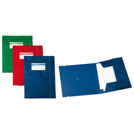 Cartellina 3 lembi archivio 3l f - con elastico - colpan® - 25x35 cm - blu - sei rota