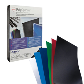 Copertine polyopaque - a4 - 300 micron - ppl - bianco coprente - gbc - scatola 100 pezzi
