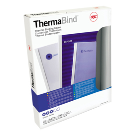 Cartelline termiche optimal - 12 mm - bianco - gbc - scatola 100 pezzi