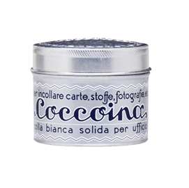 Colla in pasta - barattolo in alluminio - pasta adesiva bianca - 125 gr - bianco - coccoina