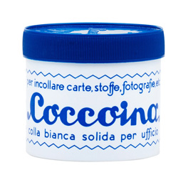 Colla in pasta - barattolo in plastica - pasta adesiva - 50 gr - bianco - coccoina