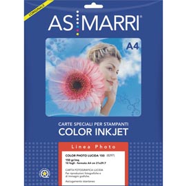 Carta cad/grafica inkjet - 914 mm x 30 mt - 190 gr - lucida - bianco - as marri