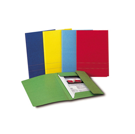 Cartellina 3 lembi king cart - 300 gr - 24,3x34 cm - blu - king mec