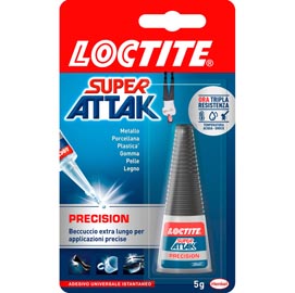 Colla super attak precision - 5 gr - trasparente - loctite