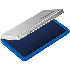 Cuscinetto per timbri - 9x16 cm - blu - pelikan