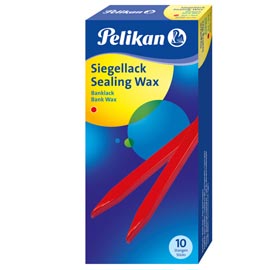 Ceralacca rossa - per lettere 4/10 - superfici lisce - stecche da 400 gr - pelikan
