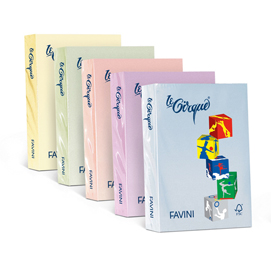 Carta le cirque - a4 - 160 gr - rosa pastello 108 - favini - conf. 250 fogli