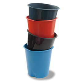 Cestino gettacarte modula - altezza 32,5 cm - diametro 31 cm - 16,5 lt - blu navy - fellowes