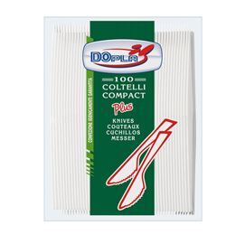 Coltelli compact plus - monouso - polistirene - dopla - conf. 100 pezzi