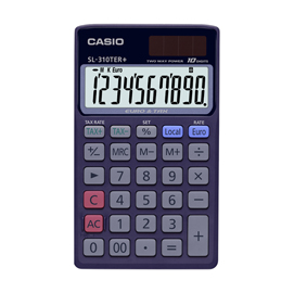 Calcolatrice tascabile sl-310ter+ - 10 cifre - blu - casio