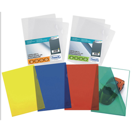 Cartelline a l pratic - superior - ppl - buccia - 22x30 cm - giallo - favorit - conf. 50 pezzi