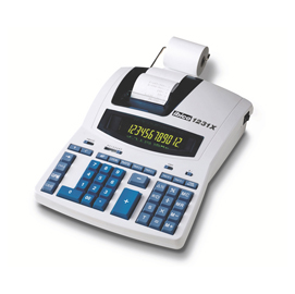 Calcolatrice da tavolo scrivente 1231x - 12 cifre - bianco - ibico