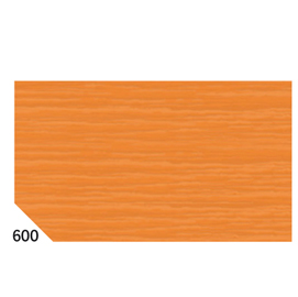 Carta crespa - 50x250cm - 60gr - arancione 600 - sadoch - conf.10 rotoli