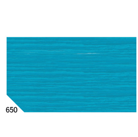 Carta crespa - 50x250cm - 60gr - turchese 650 - sadoch - conf.10 rotoli