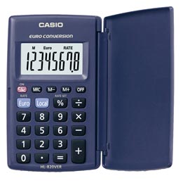 Calcolatrice tascabile hl-820ver - 8 cifre - blu - casio