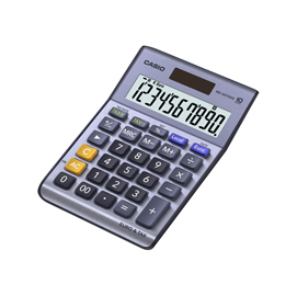 Calcolatrice da tavolo ms-100terii - 10 cifre - azzurro - casio