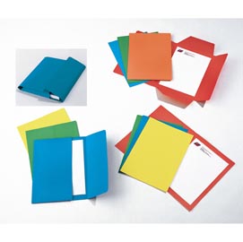 Cartelline 3 lembi - cartoncino bristol 200 gr - 25x34,5 cm - blu - cartotecnica del garda - conf. 25 pezzi