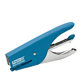 Cucitrice a pinza rapid supreme s51 soft grip - azzurro - rapid