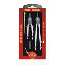 Compasso professional - diametro cerchio max 155mm - 5 pezzi - koh.i.noor