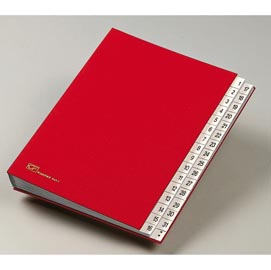 Classificatore numerico 1/31 - 643d - 24x34 cm - rosso - fraschini