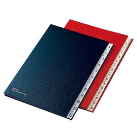 Classificatore numerico 1/12 - 24x34 cm - rosso - fraschini