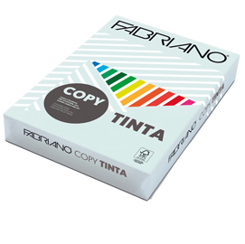 Carta copy tinta - a4 - 80 gr - colore tenue celeste chiaro - fabriano - conf. 500 fogli