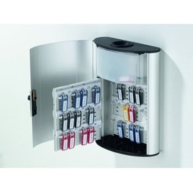 Cassetta portachiavi da parete key box plus - 30,2x40x11,8 cm - 54 posti - grigio -durable