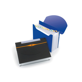 Cartella a soffietto optima - 13 tasche - 23x33 cm - nero - rexel