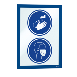 Cornice espositiva duraframe® - a4 - 21x29,7 cm - blu - durable