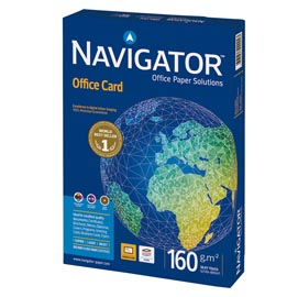 Carta office card 160 - a3 - 160 gr - bianco - navigator - conf. 250 fogli