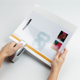 Cartellina per rilegatura durabind - pvc - 21x29,7 cm - bianco - durable