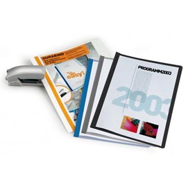 Cartellina per rilegatura durabind - pvc - 21x29,7 cm - grigio - durable