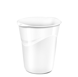 Cestino gloss - altezza 33,4 cm - diametro 30,5 cm - 14 lt - bianco artico - cep