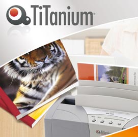 Cartelline termiche grain - 9 mm - bianco - titanium - scatola 50 pezzi