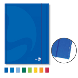 Cartellina color - 25,5x35cm - 3 lembi - con elastico - colori assortiti - bm