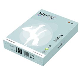 Carta maestro color - a4 - 160 gr - azzurro tenue bl29 - mondi - conf. 250 fogli