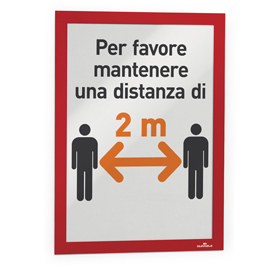 Cornice espositiva duraframe® - a4 - 21x29,7 cm - rosso - durable