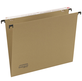 Cartella sospesa avana - cassetto - interasse 39 cm - fondo v - 37x24,5 cm - avana - bertesi