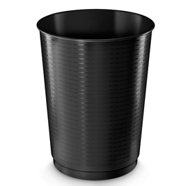 Cestino gettacarte alta capacità - 40lt - nero - diametro 380mm  altezza 495mm - cep