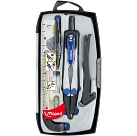 Compasso tecnich compact - diametro max cerchio 360mm - 7 pezzi - maped