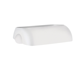 Coperchio per cestino gettacarte soft touch - 33,5x22,5x9 cm - 23 l - bianco - mar plast
