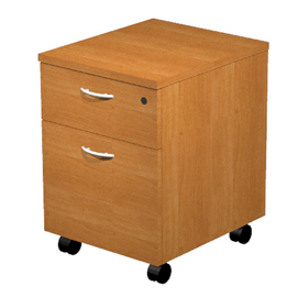 Cassettiera easy - 41,8x52x59,5 cm - 1 cassetto + 1 classificatore - con ruote - faggio - artexport