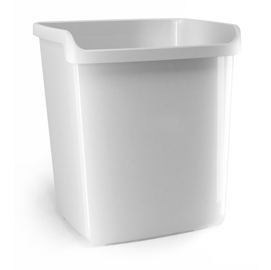 Cestino gettacarte mydesk - altezza 32,3 cm - 15 lt - bianco - arda