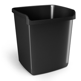 Cestino gettacarte mydesk - altezza 32,3 cm - 15 lt - nero - arda