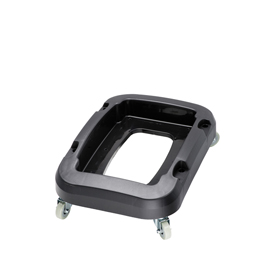 Carrello a 4 ruote per contenitore office - 32,5×47×15 cm - nero - medial international